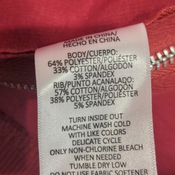 Kinesis Rumba Red Faux Fur Zipper Side Pullover Sweater size 3X - Picture 7 of 8